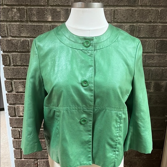 Bamboo Traders Jackets & Blazers - Bamboo Traders Green Blazer with Tailored Silhouette and Pockets large